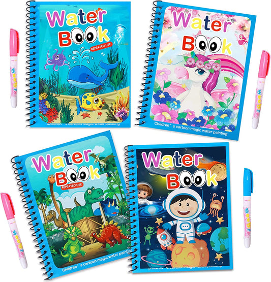 Kids Water Reveal Book | Drawing Activity | Reusable Unisex Design
