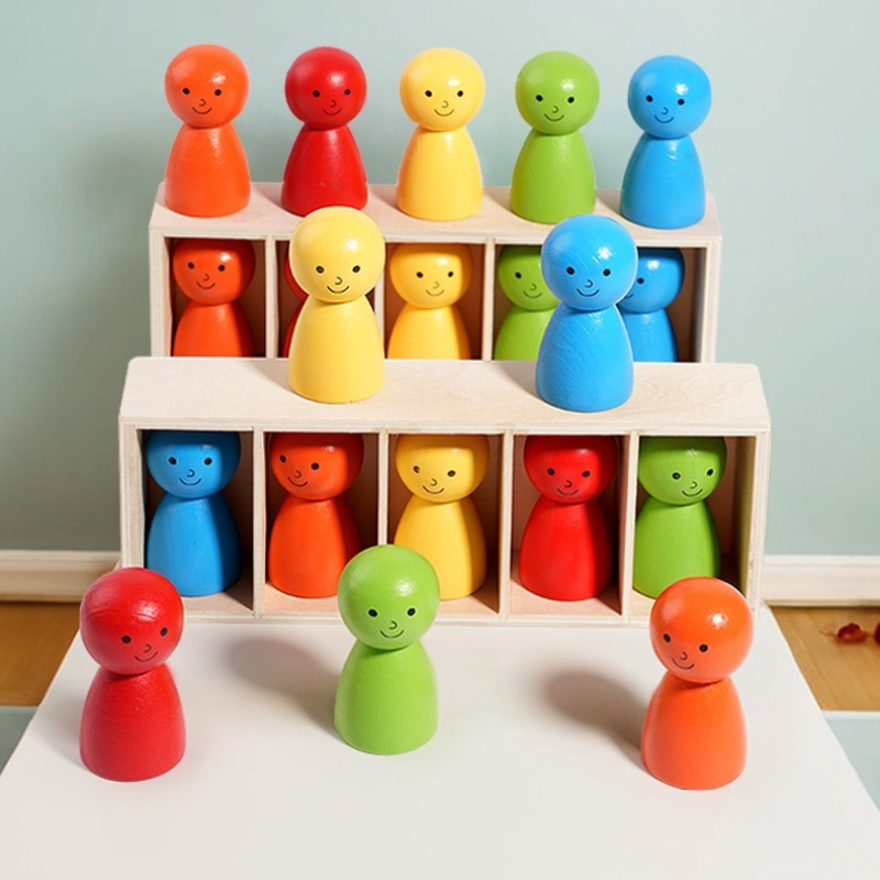 WoodenMatch – Slim & Playful – Montessori Color Game
