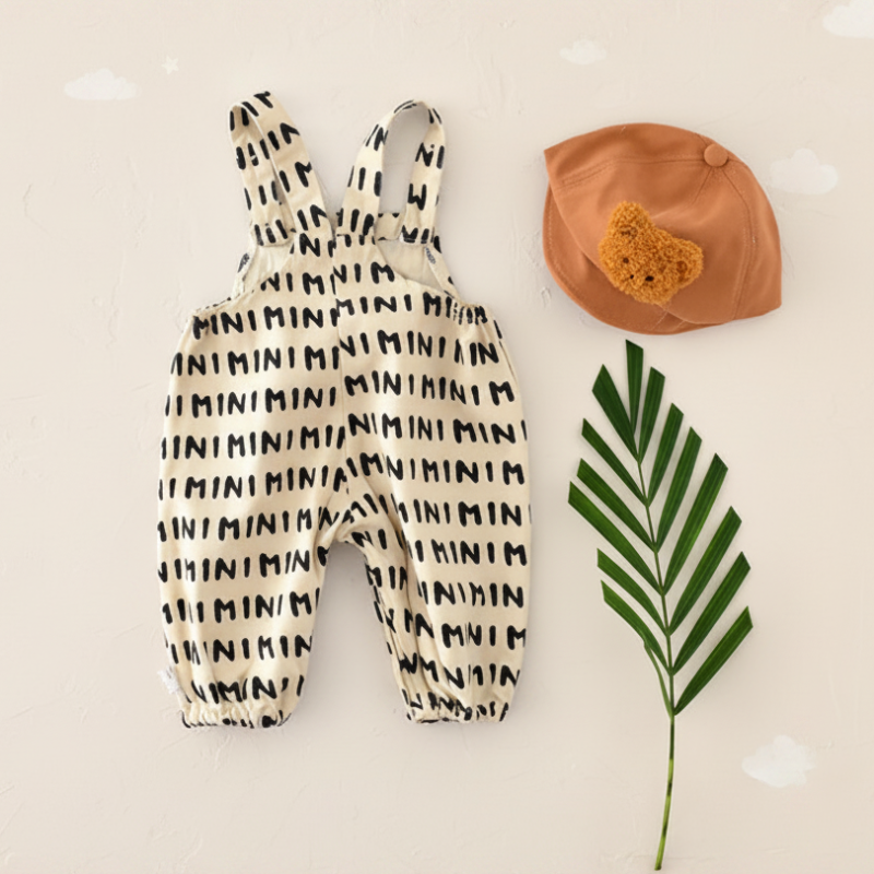 Striped Overall Romper – Soft & Comfortable – Kids Jumpsuit