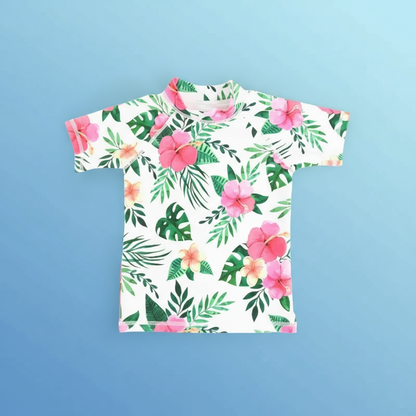 SunnyGuard – Summer & Protective – Anti-UV Kids Swim Shirt with Short Sleeves