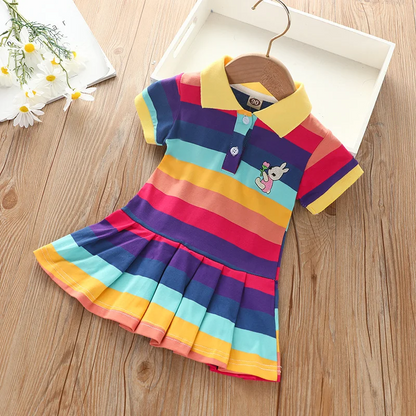 RainbowBabe – Fresh & Colorful – Kids Polo Dress