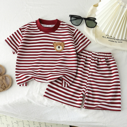 Kids Stripe Outfit – Trendy & Comfort – Summer Kids Outfit