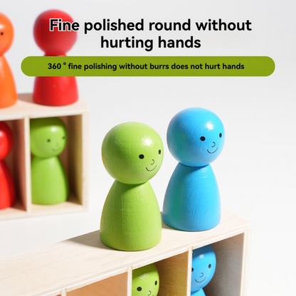 WoodenMatch – Slim & Playful – Montessori Color Game