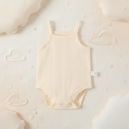 Summer Bodysuit – Lightweight & Comfortable – Knitted Baby Romper