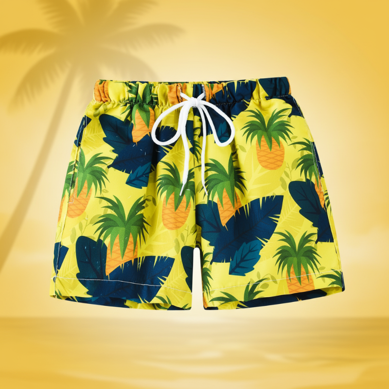 Beach Shorts – Lightweight & Playful – Tropical Children’s Swim Shorts