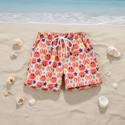 Beach Shorts – Lightweight & Playful – Tropical Children’s Swim Shorts