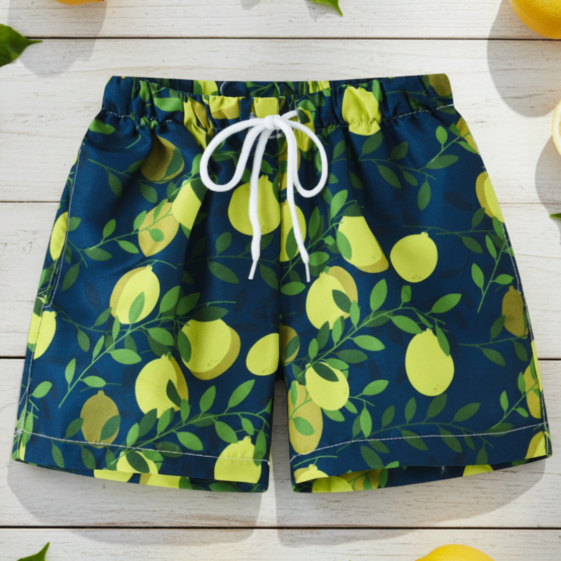 Beach Shorts – Lightweight & Playful – Tropical Children’s Swim Shorts