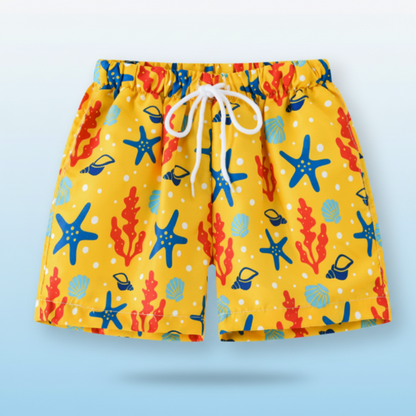 Beach Shorts – Lightweight & Playful – Tropical Children’s Swim Shorts