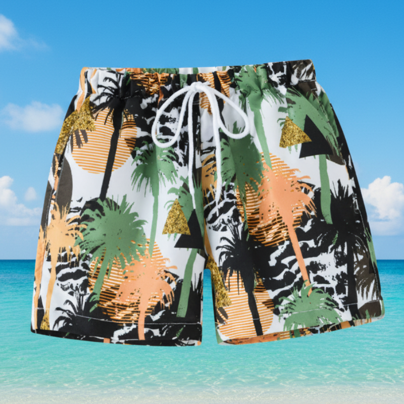 Beach Shorts – Lightweight & Playful – Tropical Children’s Swim Shorts