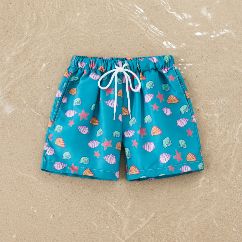 Beach Shorts – Lightweight & Playful – Tropical Children’s Swim Shorts