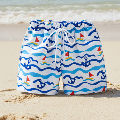 Beach Shorts – Lightweight & Playful – Tropical Children’s Swim Shorts