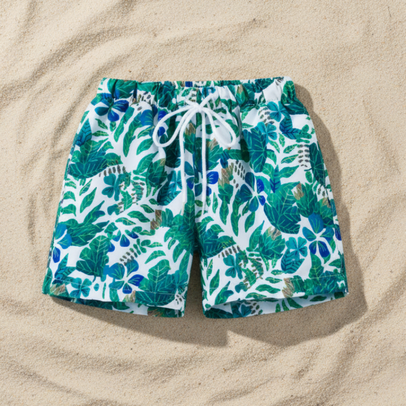 Beach Shorts – Lightweight & Playful – Tropical Children’s Swim Shorts