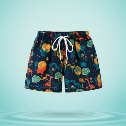 Beach Shorts – Lightweight & Playful – Tropical Children’s Swim Shorts