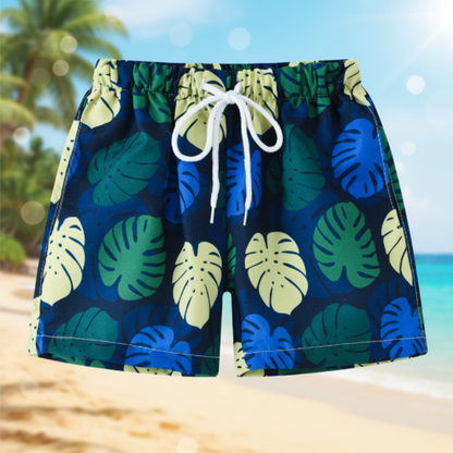 Beach Shorts – Lightweight & Playful – Tropical Children’s Swim Shorts