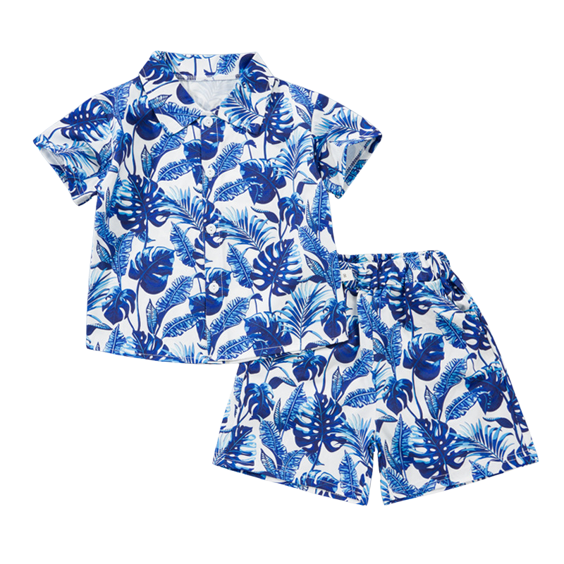 Mini Fashion™ - Fresh & Cheerful - Floral Boys Set