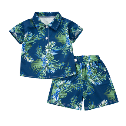 Mini Fashion™ - Fresh & Cheerful - Floral Boys Set