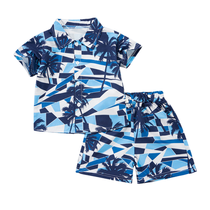 Mini Fashion™ - Fresh & Cheerful - Floral Boys Set