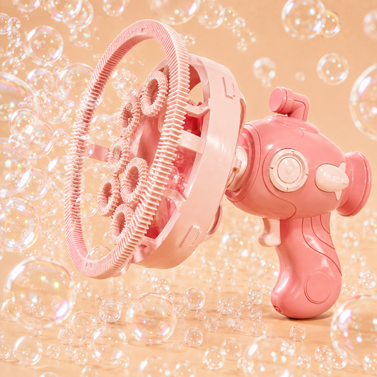 Kids Bubble Gun | Battery Operated | Outdoor Play Toy Soft Fabric