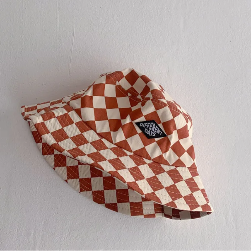 Bucket Hat – Cute & Protective – Kids Checkered Hat