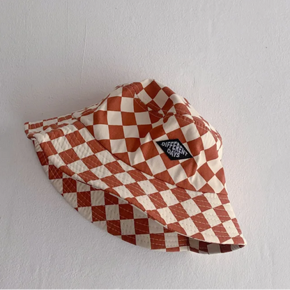 Bucket Hat – Cute & Protective – Kids Checkered Hat