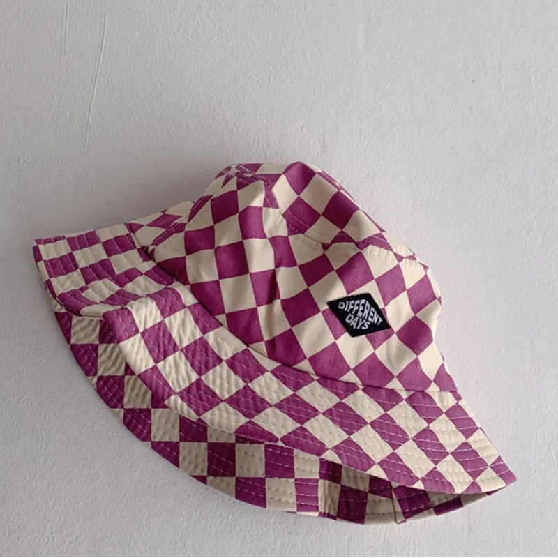 Bucket Hat – Cute & Protective – Kids Checkered Hat