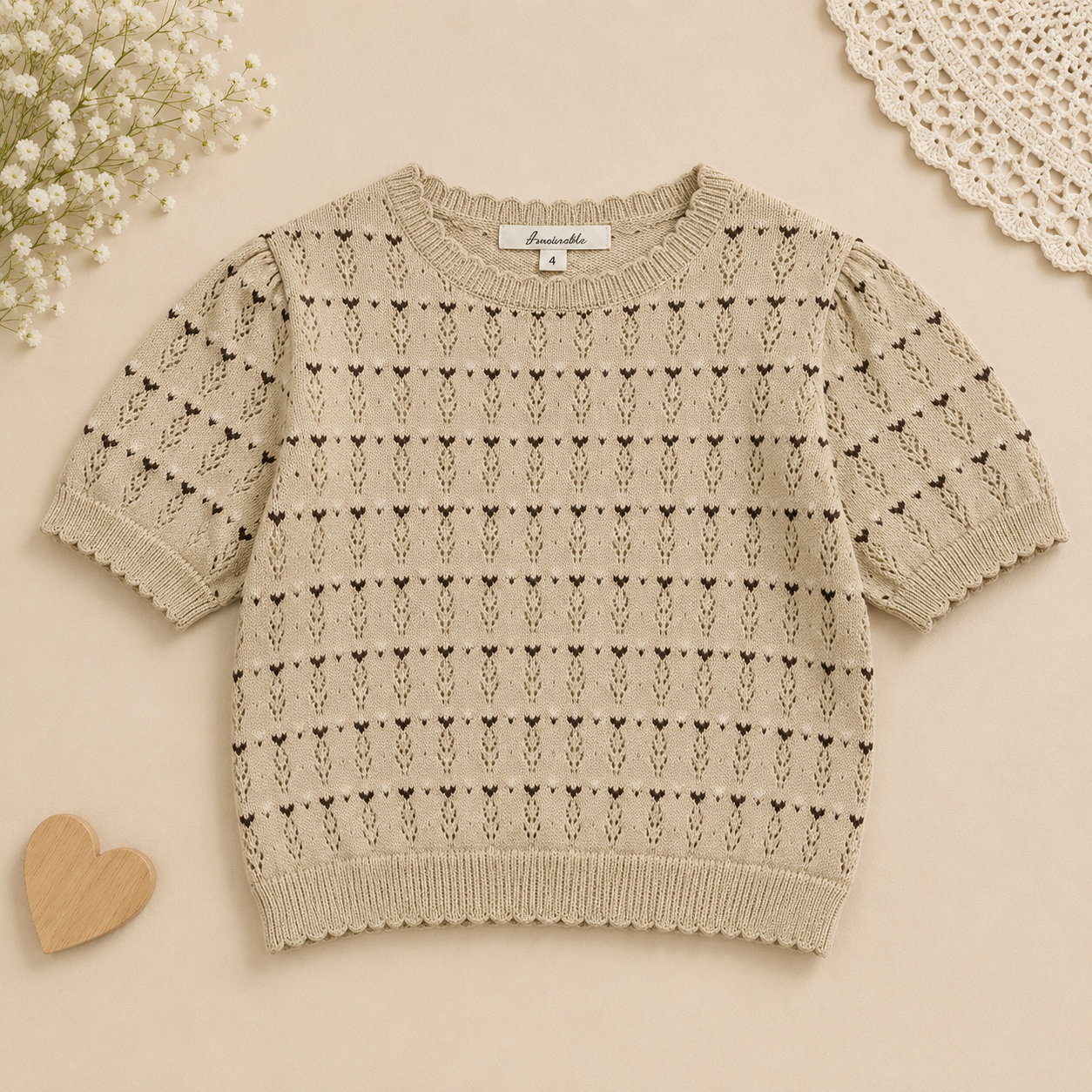 Girls Summer Fashion Top – Airy & Comfortable – Vintage Girls Top
