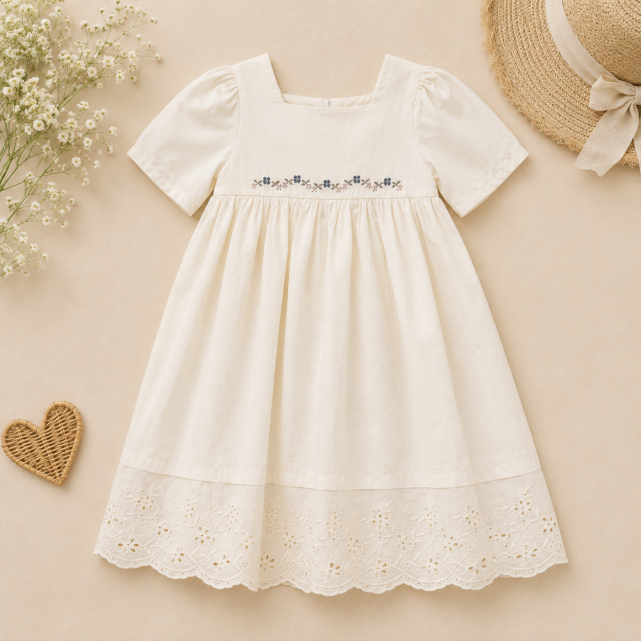 Lace Stitching Dress – Elegant & Comfort – Lace & Stitches