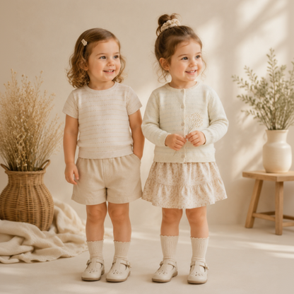 Knit Top & Cardigan – Soft & Comfortable – Knitted Shirt & Cardigan