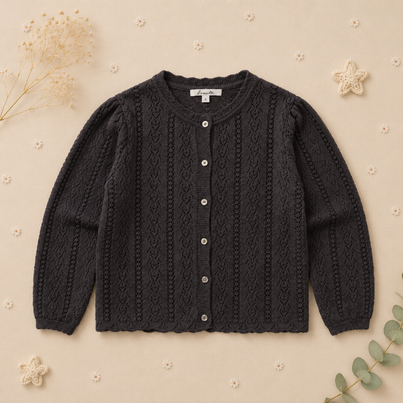 Buttoned Cardigan – Soft & Comfortable – Knitted Children's Vest