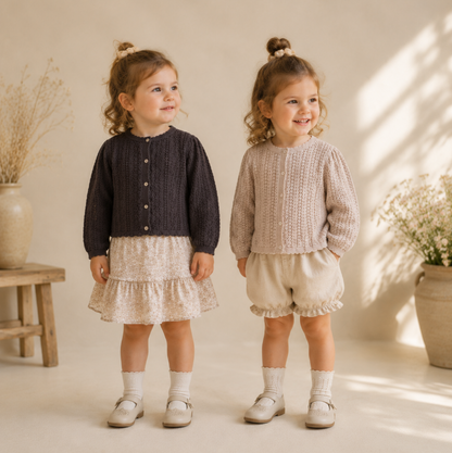 Buttoned Cardigan – Soft & Comfortable – Knitted Children's Vest