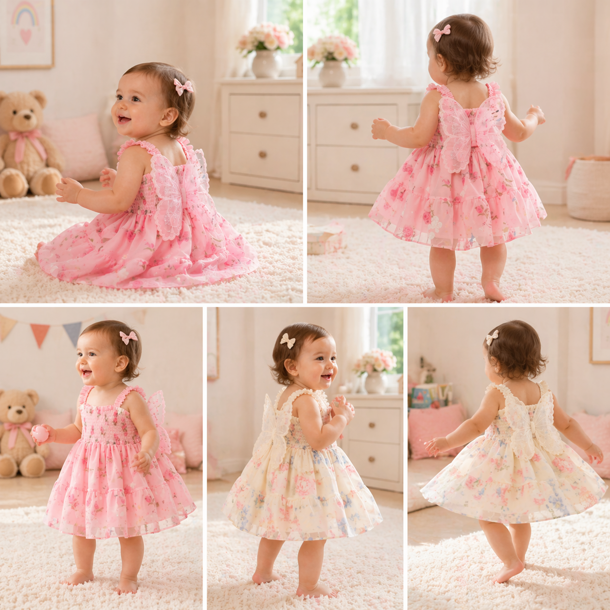 Girls Butterfly Dress – Cute & Airy – Children's Dress