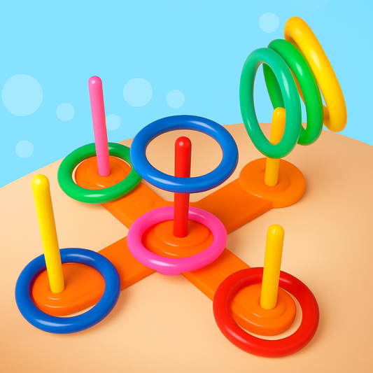 Kids Ring Toss Game | Outdoor Play Set | Throw Score Unisex Design