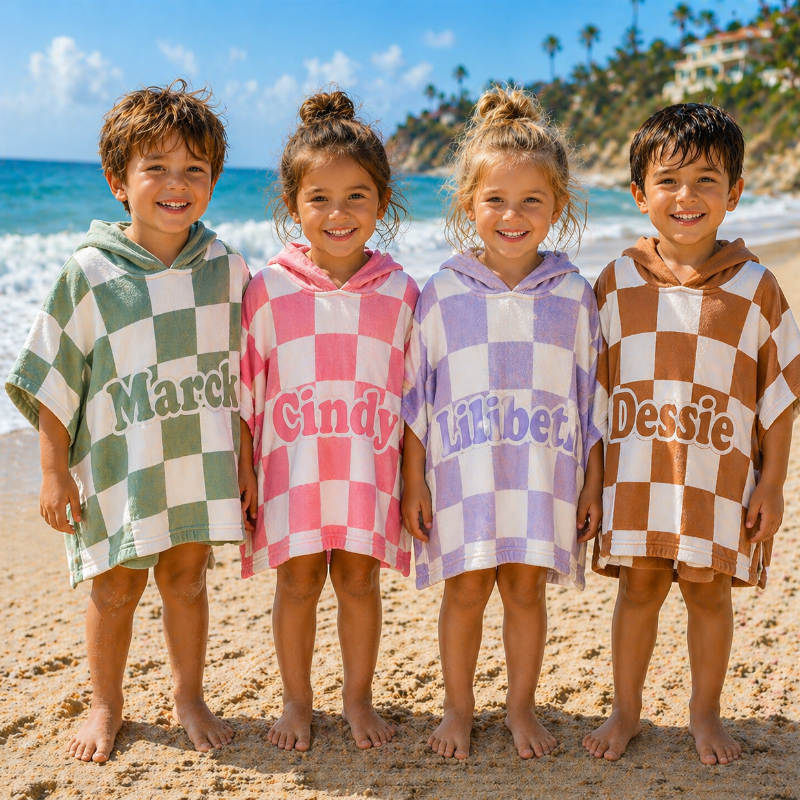 Personalized Hooded Towel – Soft & Unique – Personalized Children's Bathrobe