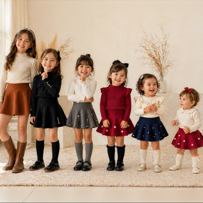 Girls Knitted Skirt – Comfort & Style – Kids Skirt