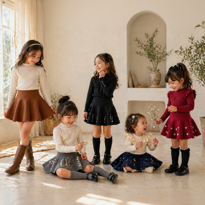 Girls Knitted Skirt – Comfort & Style – Kids Skirt
