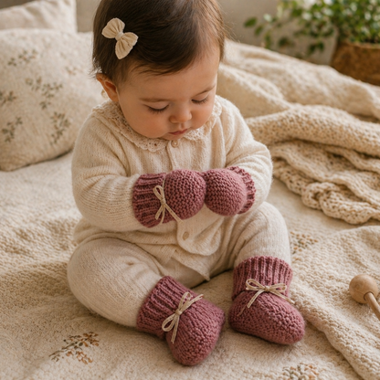 Booties & Mittens – Soft & Warm – Gloves and Booties Set