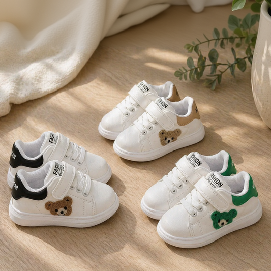 Kids Bear Sneakers | Printed Design | Slip-Resistant Unisex Design