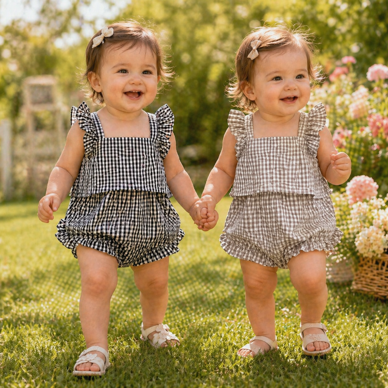 Girls Ruffle Tee – Airy & Cute – Kids Clothing Set