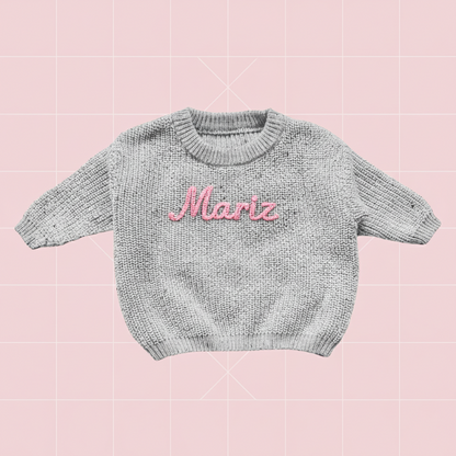 Personalized Baby Sweater – Unique & Loving – Embroidered Personalized Baby Sweater
