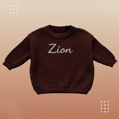 Personalized Baby Sweater – Unique & Loving – Embroidered Personalized Baby Sweater