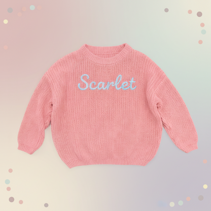 Personalized Baby Sweater – Unique & Loving – Embroidered Personalized Baby Sweater