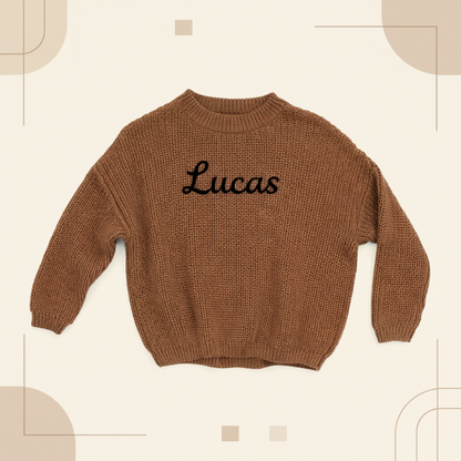 Personalized Baby Sweater – Unique & Loving – Embroidered Personalized Baby Sweater