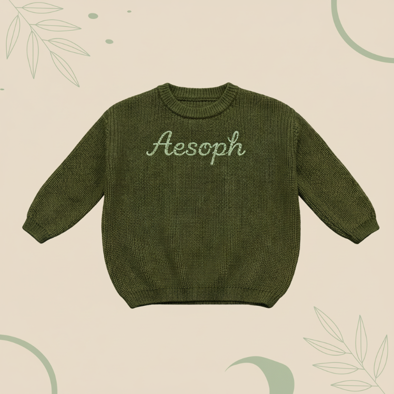 Personalized Baby Sweater – Unique & Loving – Embroidered Personalized Baby Sweater