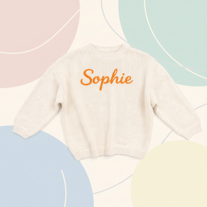 Personalized Baby Sweater – Unique & Loving – Embroidered Personalized Baby Sweater