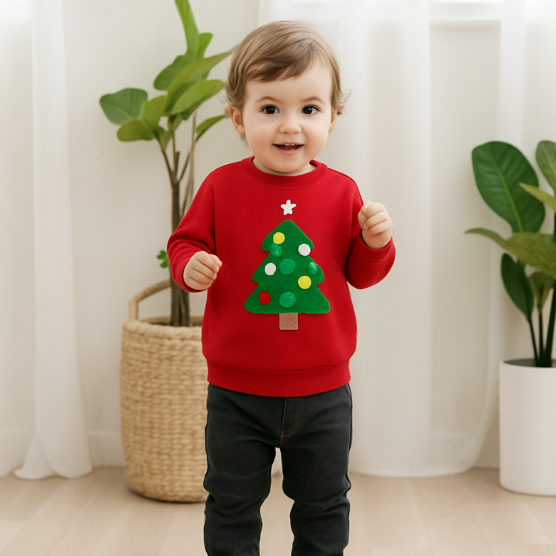 FrostyFit – Warm and Cozy – Red Christmas Sweater