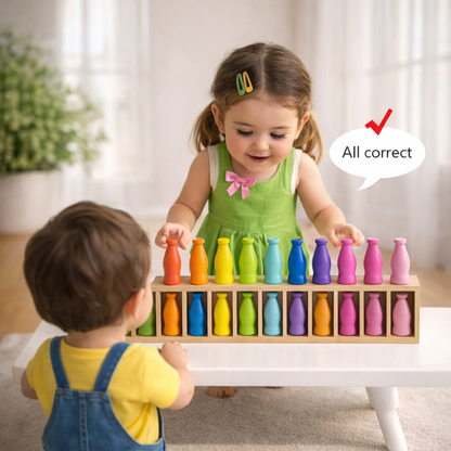 WoodenMatch – Slim & Playful – Montessori Color Game