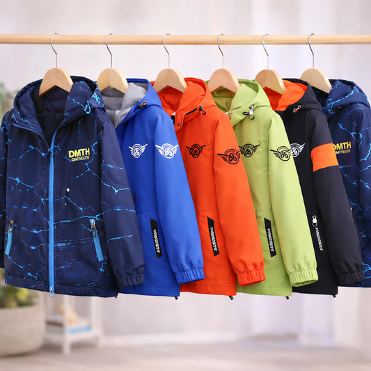 Kids Reversible Jacket | Waterproof | Windproof Elastic Waistband