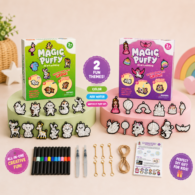 Magic Puff Paint – Creative & Interactive – Craft Set with Magical Foam Texture