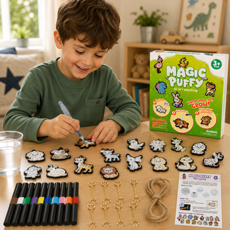 Magic Puff Paint – Creative & Interactive – Craft Set with Magical Foam Texture