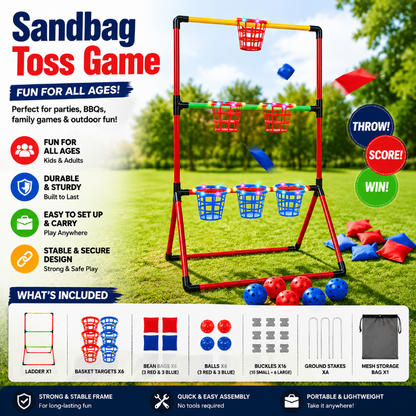 Sandbag Toss Game – Interactive & Outdoor – Bean Bag Game Set